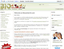 Tablet Screenshot of biocenter24.com